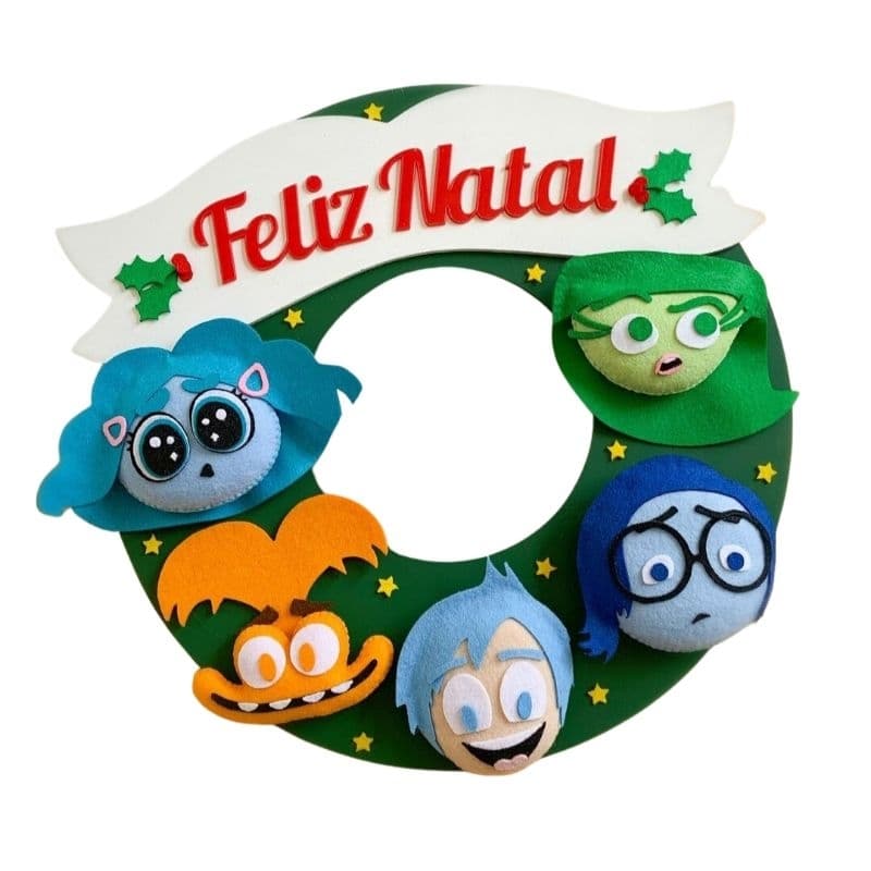 Guirlanda Natal Divertidos Papai Noel