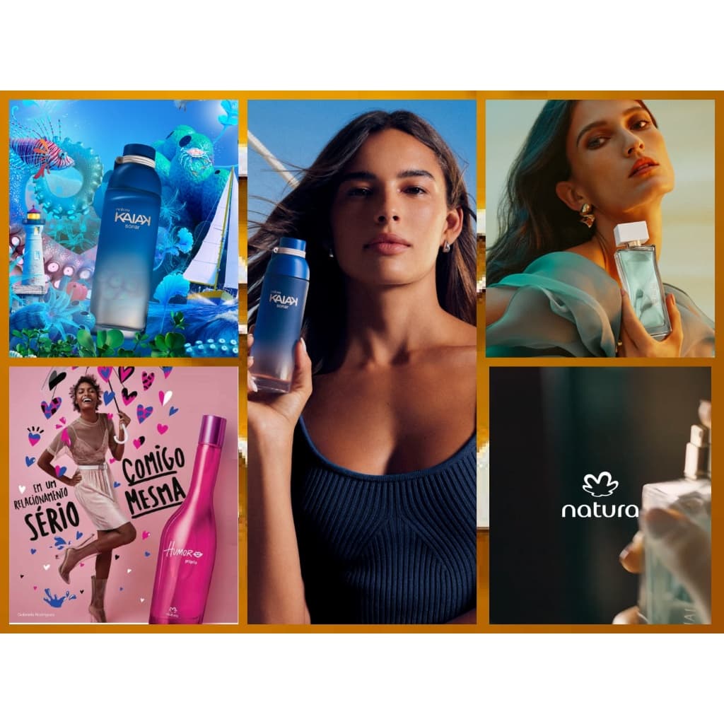 Colônia Perfume Natura, Essencial Sentir, Kaiak Sonar, Humor Próprio ou Sabonetes TodoDia