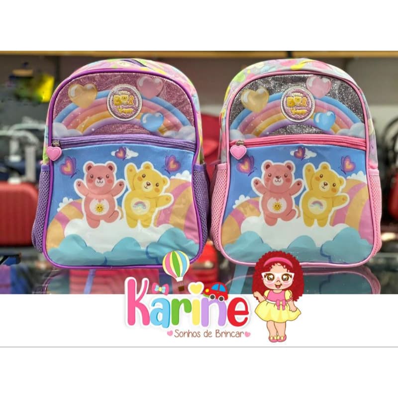 MOCHILA DE COSTAS URSINHOS/MOCHILA CRECHE/MOCHILA PASSEIO MENINA/MOCHILA DE COSTAS MENINA/YEPP/URSINHOS CARINHOSOS