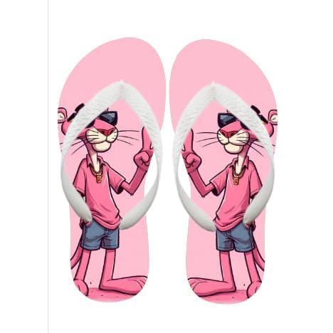 Chinelo Pantera rosa Lançamento Top Unissex Promoção sandalias