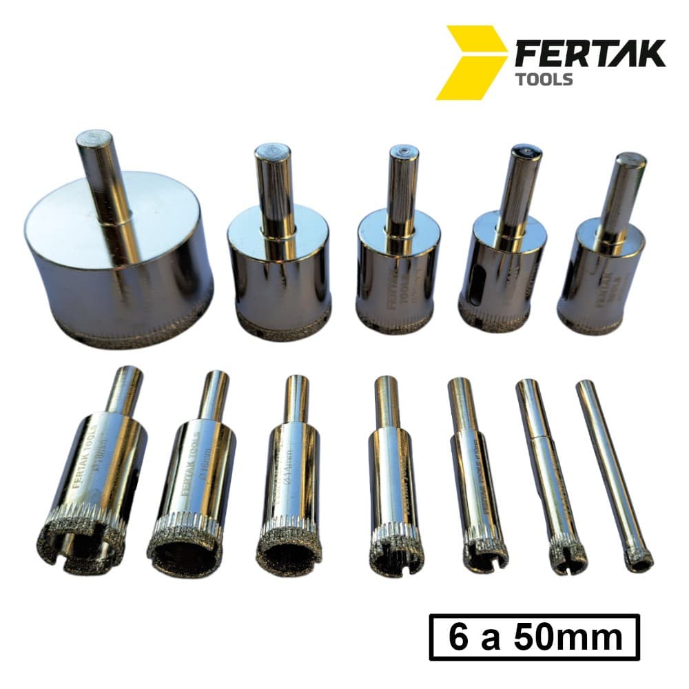 Serra Copo Diamantada Para Porcelanato Pedras Vidro Fertak
