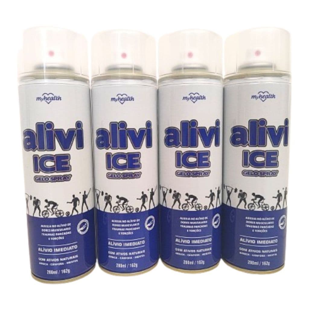 6x Gelo Spray Ice  Mentol De Arnica e Canfora Que Auxilia Na dores  Pancadas e Torções