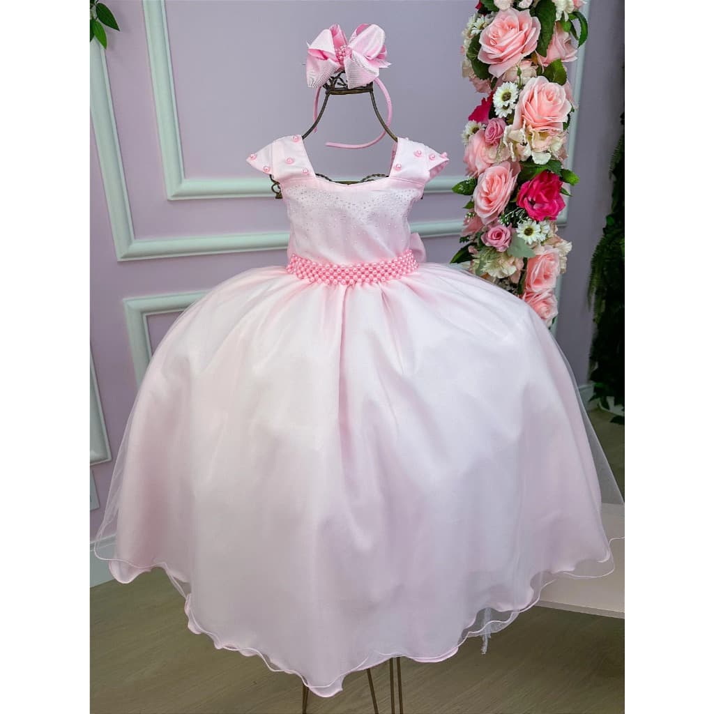 Vestido infantil  Longo  menina  Noivinha, daminha, dama de honra, florista, casamento, formatura.
