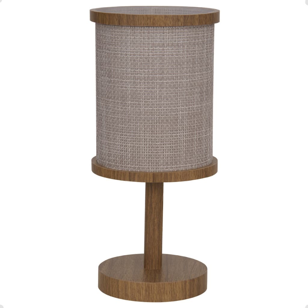 Luminária de Mesa Abajur Oxford Classic Lâmpada  E27 110v/220v bivolt Freijo, Nautral, Imbuia
