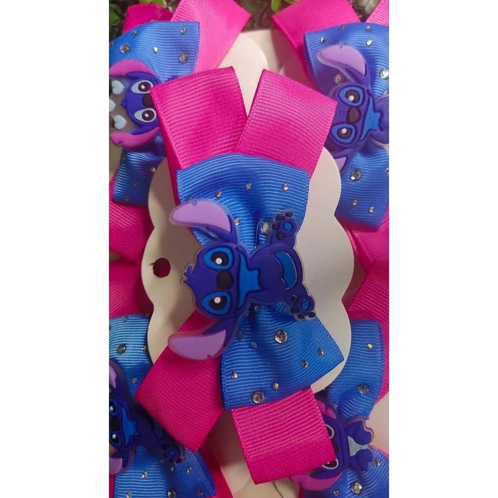 Bico de Pato Laço de Cabelo Personagem Stitch , Acessorio de Cabelo Infantil Presilha