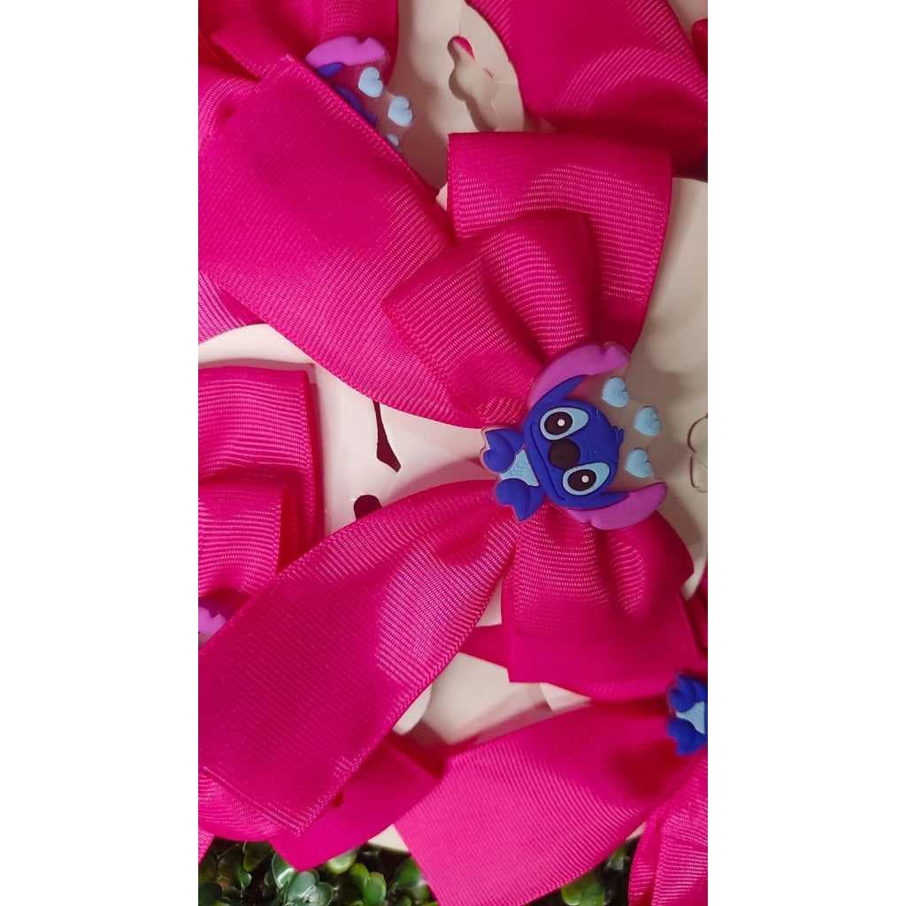 Bico de Pato Laço de Cabelo Personagem Stitch  Acessorio de Cabelo Infantil Presilha
