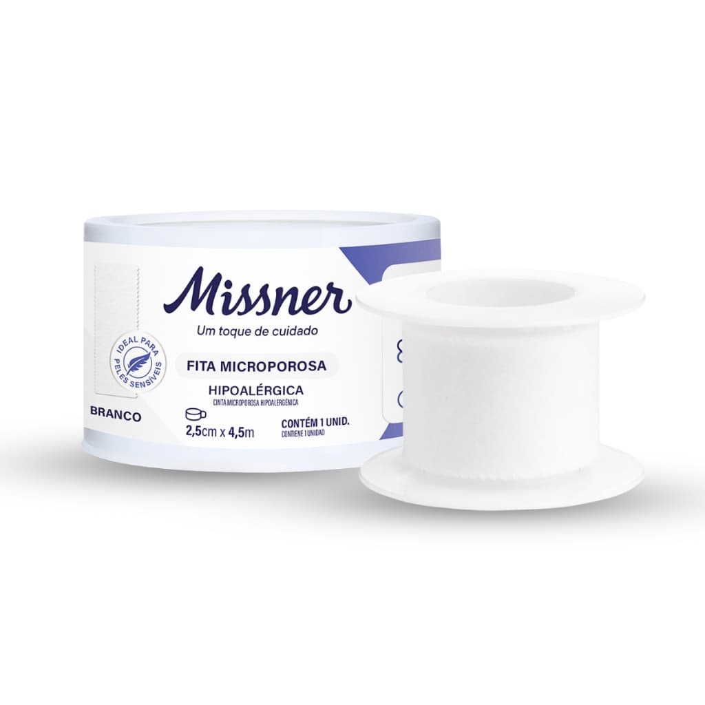FITA MICROPORE HIPOALERGENICA 2.5 CM X 4.5 M - MISSNER