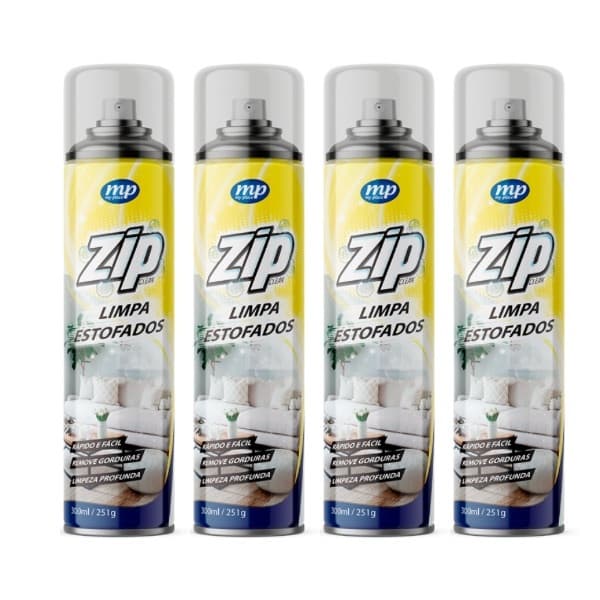 Limpa Estofados Spray Zip Clean 300ml/251g C/4 Unid