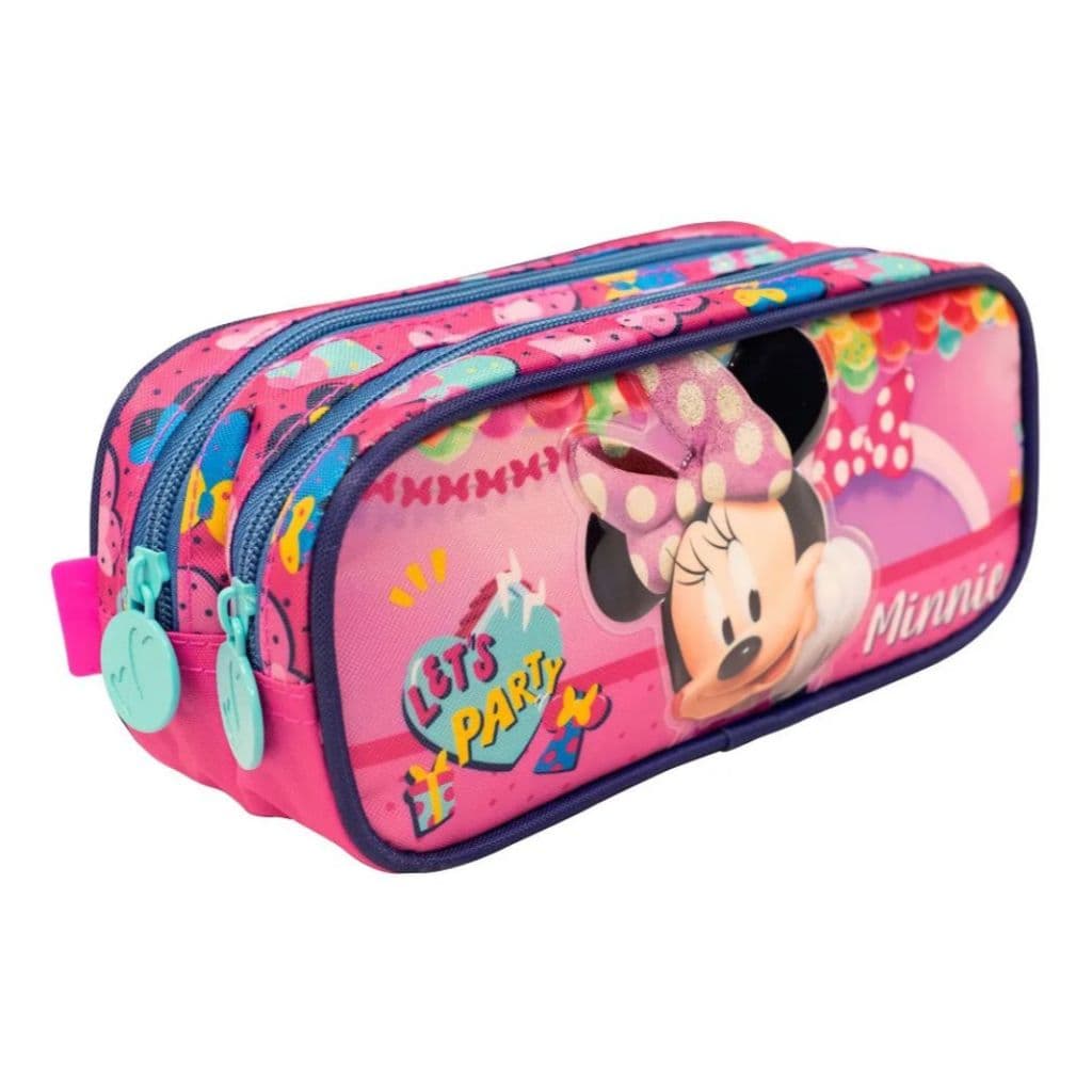 Estojo Duplo Minnie Rosa Xeryus