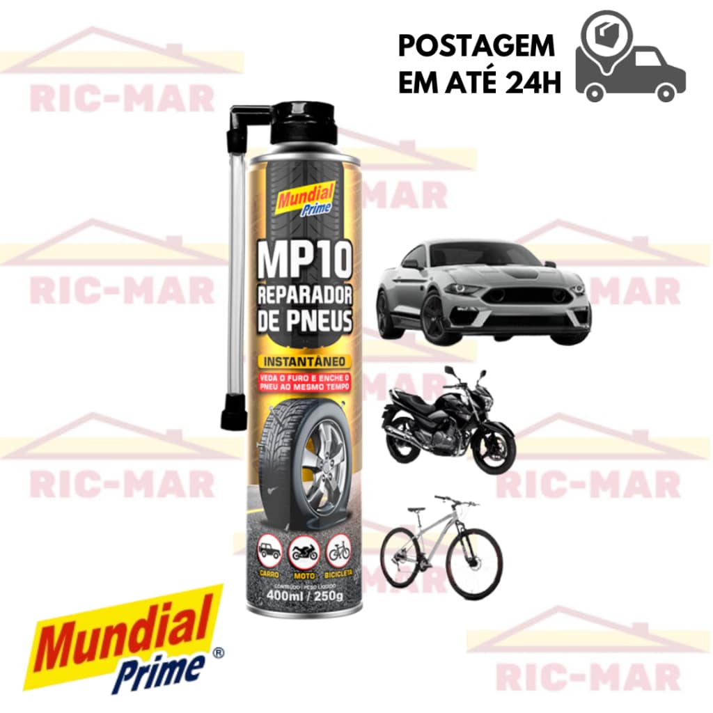 Reparador de Pneus Super Fácil 400ml MP10 - Mundial Prime