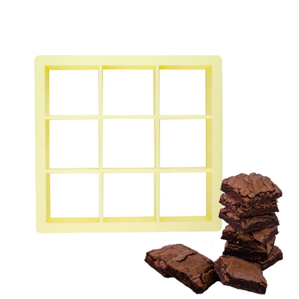 Cortador De Brownie 3,5 Ou 5cm Bluestar  Amarelo Confeitaria Fatia Bolo Culinária Doces