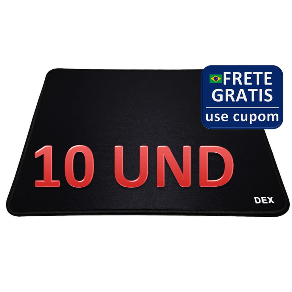 10 Und Mousepad Mouse Pad Gamer Speed Premium 32x24cm Antiderrapante Borda Costurada