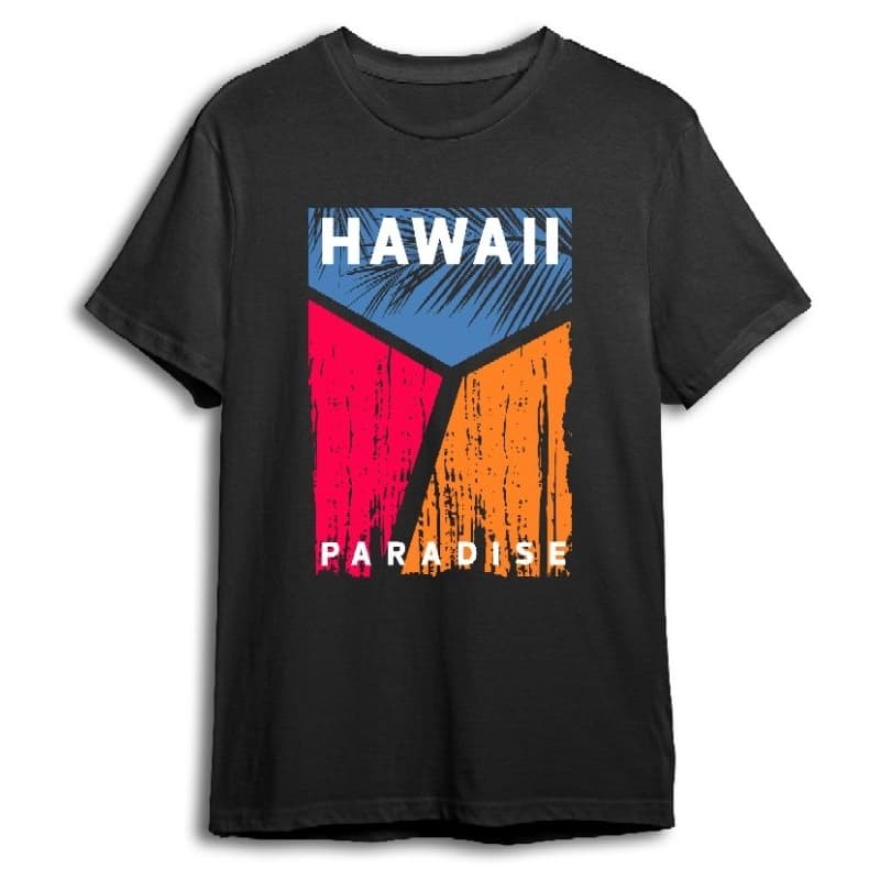 Camiseta T-shirt Premium Masculina Verão -  Estampada Hawaii Paradise
