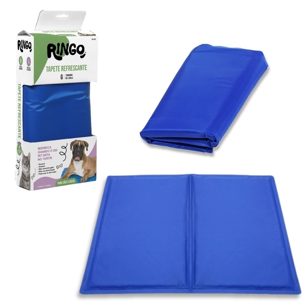 Tapete Para Pet Cachorro Gato Gelado Refrescante Verão Medio 50x65 Duravel