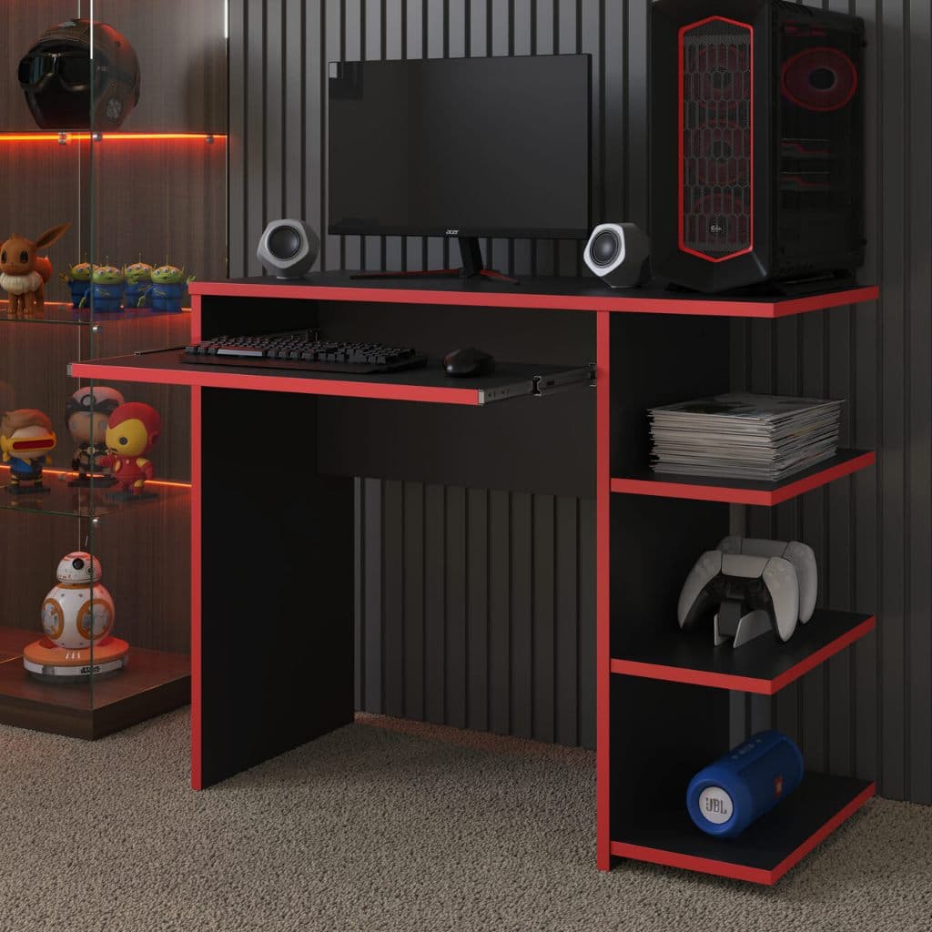 Mesa Escrivaninha Para Computador Escritório Quarto Pc Gamer.