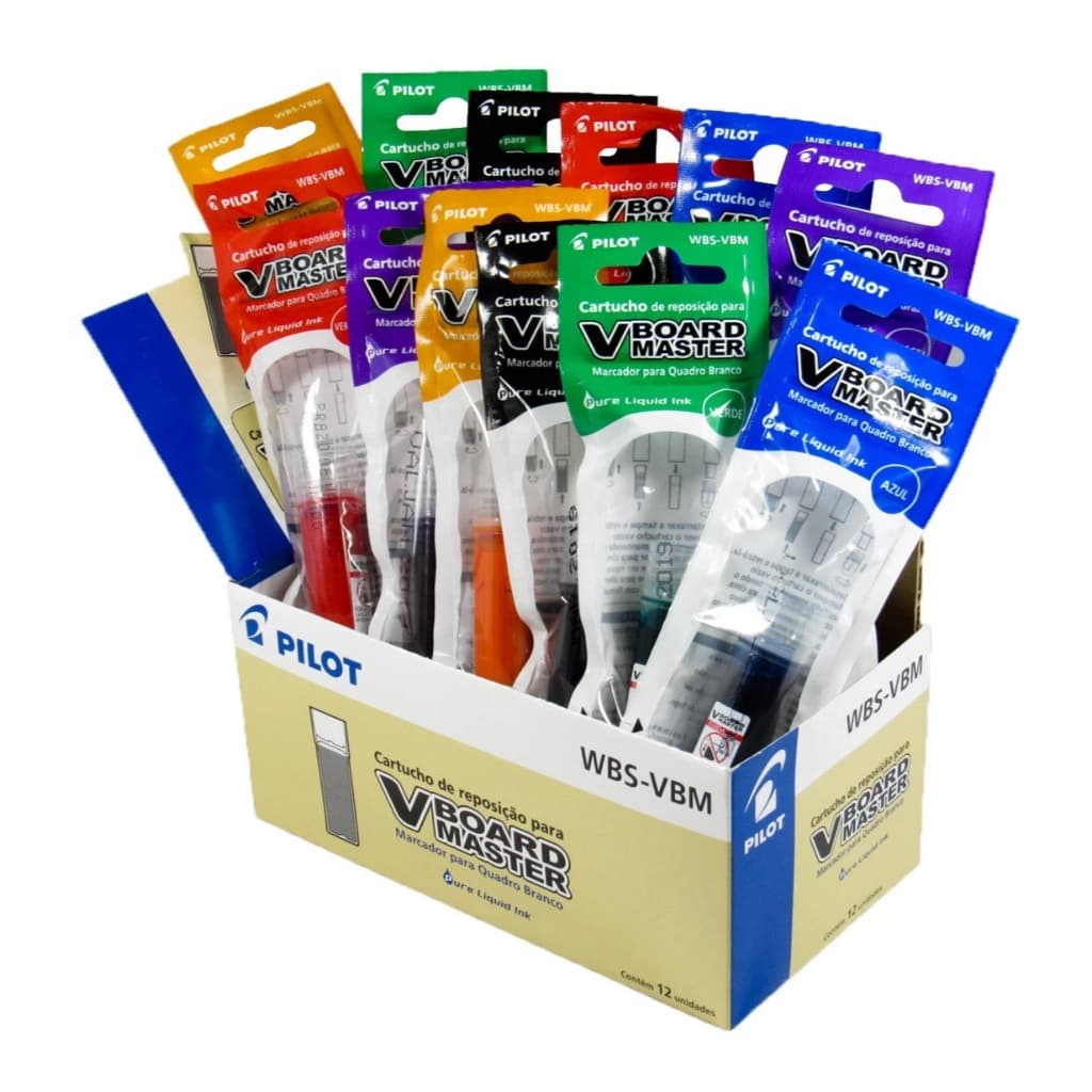 Recarga Refil Pincel Marcador Quadro Branco Vboard Master - WBMA