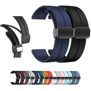 Pulseira Poolsy Paces Silicone Para Relógio Com 22mm