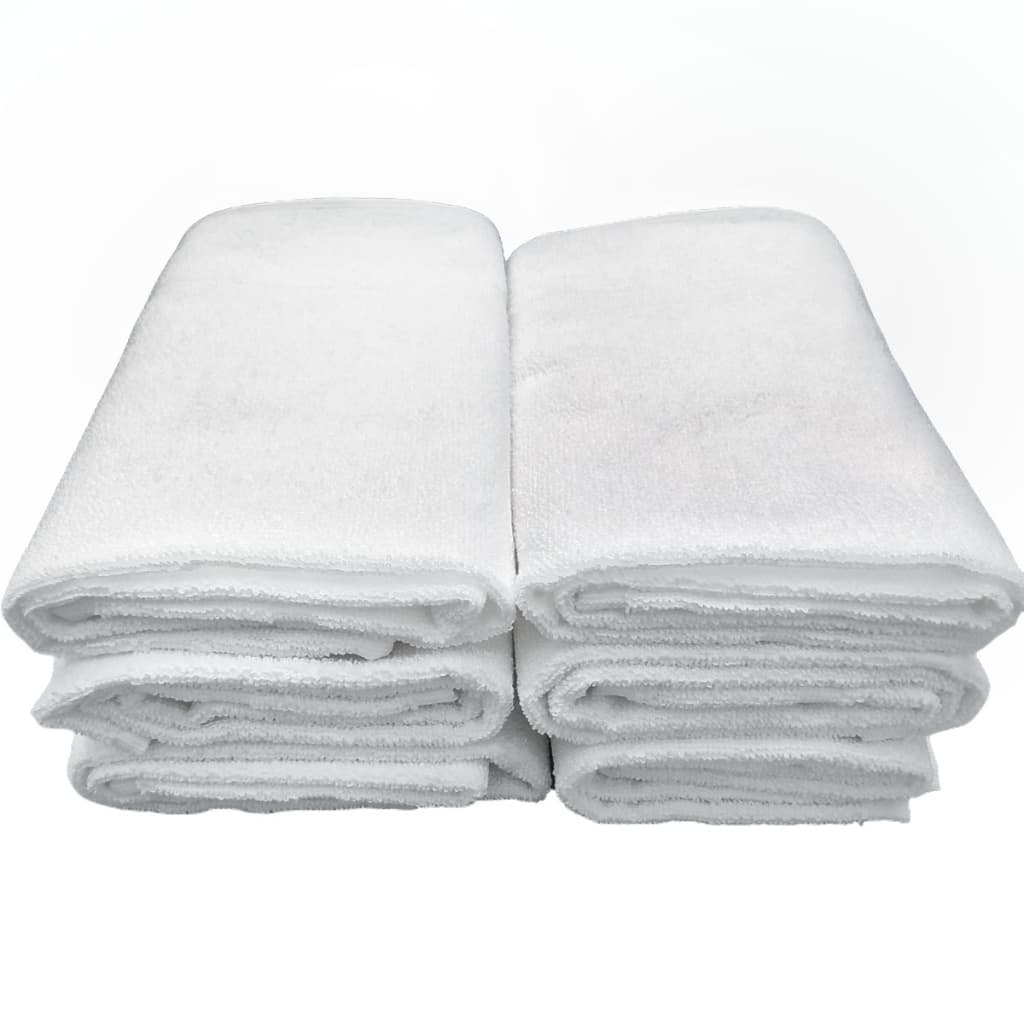 Kit 6 Toalhas de Piso 48x70 Branca Teka Roma Profiline Tapete Banheiro Algodão Macio Hotel Pousada