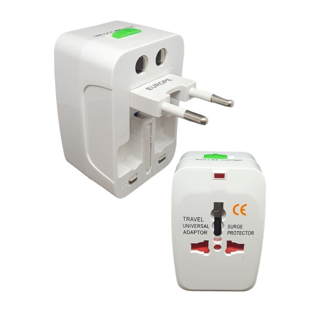 Adaptador Universal de Tomada Padrão Internacional Bivolt 2