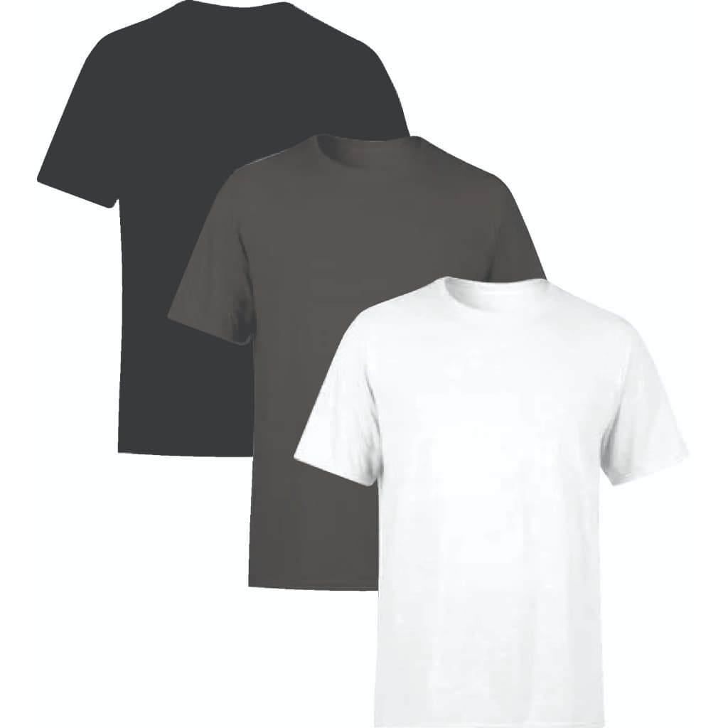 Kit 3 Camisetas Masculinas Básicas LIsas 100% Algodão Premium