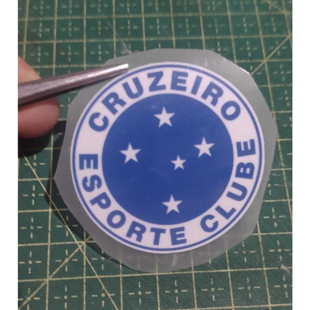 Adesivo Têxtil  Termocolante para tecido times de futebol Cruzeiro aplicavél com Ferro de Passar Roupas