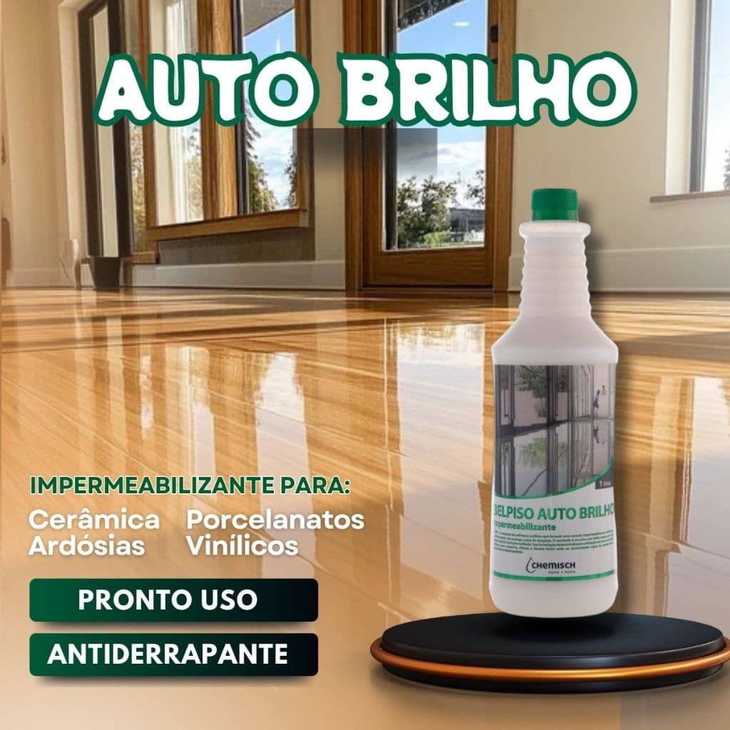 Renova Pisos Cera Líquida Belpiso Auto Brilho 1L Antiderrapante
