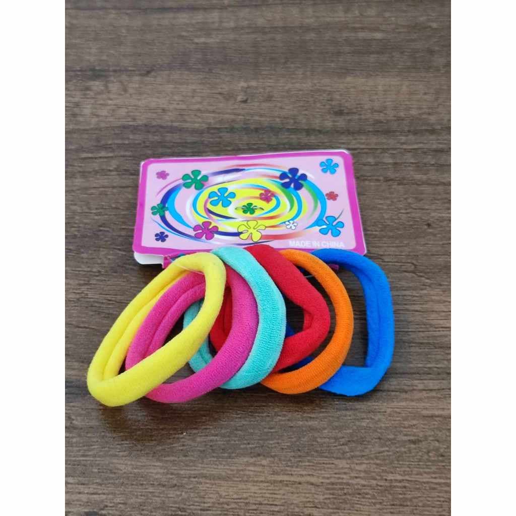 Kit com 60 elásticos para cabelo acessórios femininos xuxinha coloridos