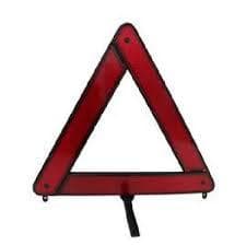 Triangulo P/ Carro Sinalização De Segurança Plástico Base Branca