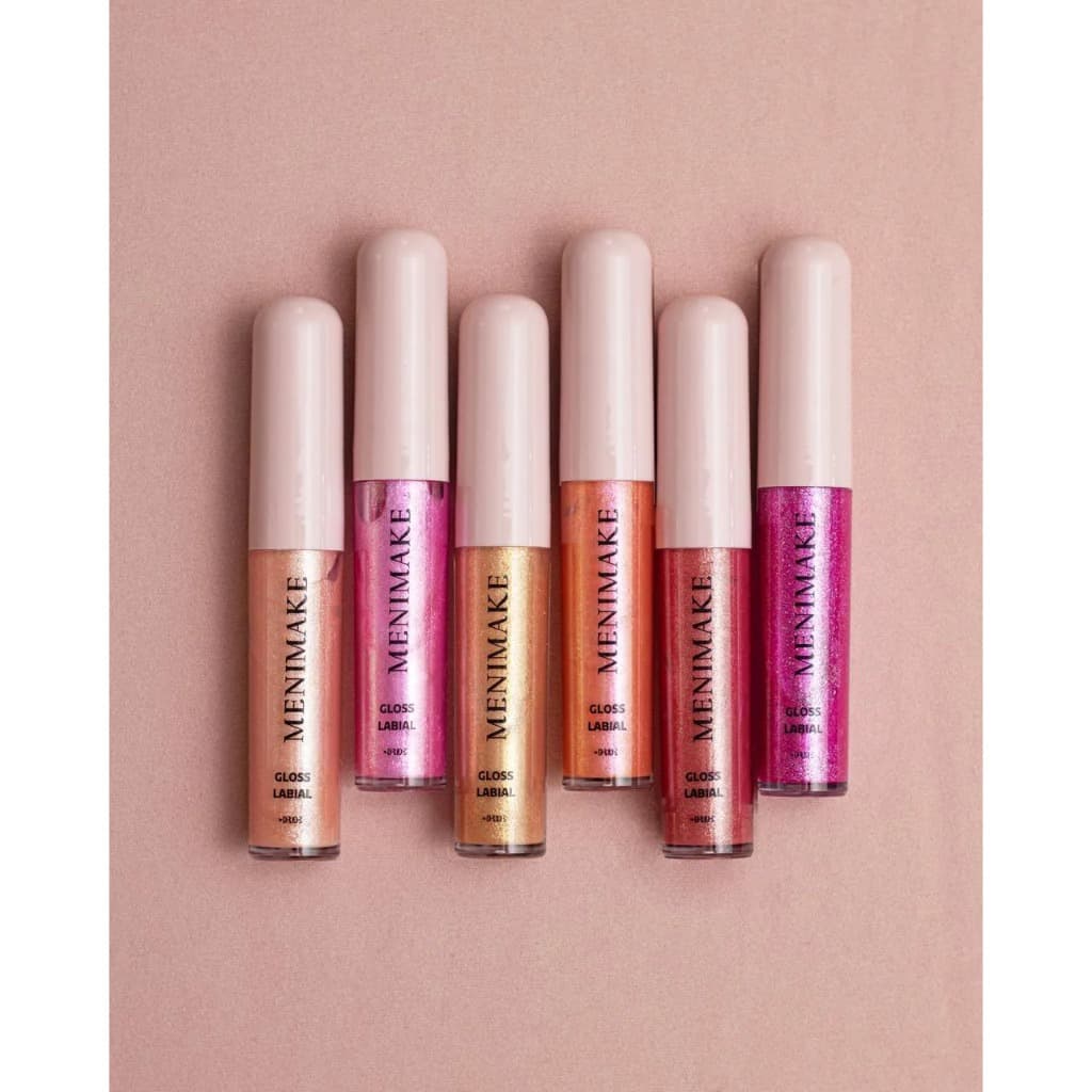 Gloss Labial Menimake Vegano disponíveis em 06 cores incríveis