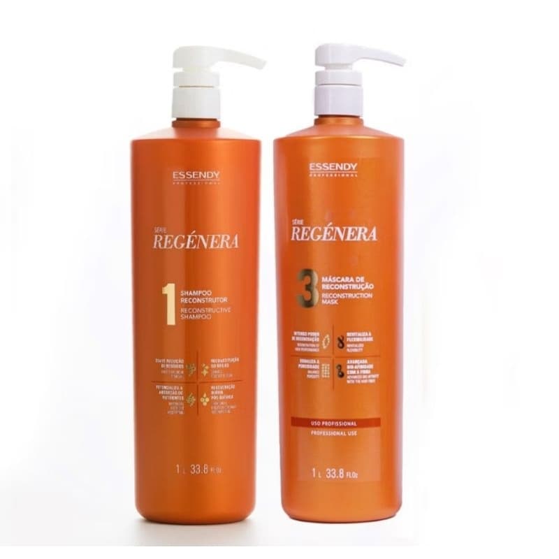 kit Shampoo E Máscara Reconstrutor Essendy 1L