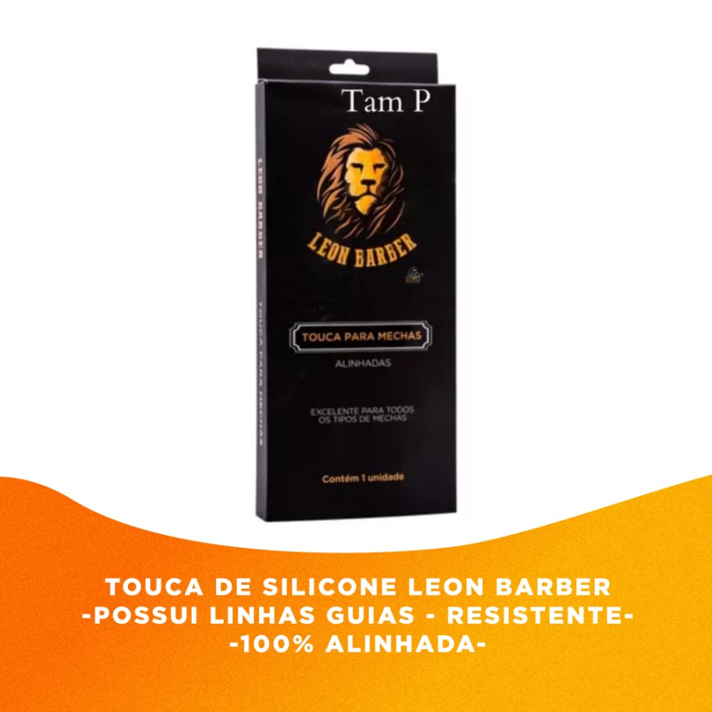Touca De Silicone Reflexo Alinhado Leon Barber Tamanhos (P) e (M)