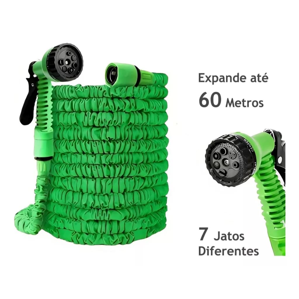 MANGUEIRA DE 60M PARA FACILIDADE DO DIA A DIA 7 JATOS DIFERENTES