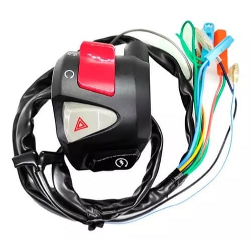 Punho Partida Interruptor Start Stop CB500 Com Pisca Alerta Para Cg 160