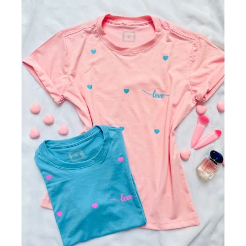T-SHIRT TEE LOVE / 100% ALGODÃO