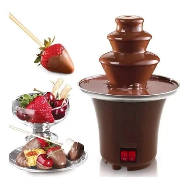 Mini cascata chocolate fondue panela elétrica fonte de chocolate 110