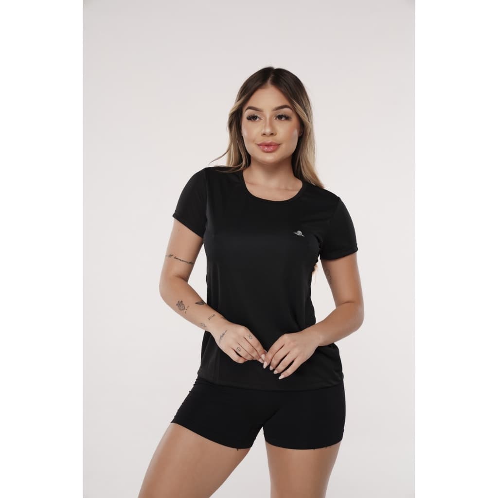 Camiseta Baby Look Dry Fit Feminina Fitness Academia