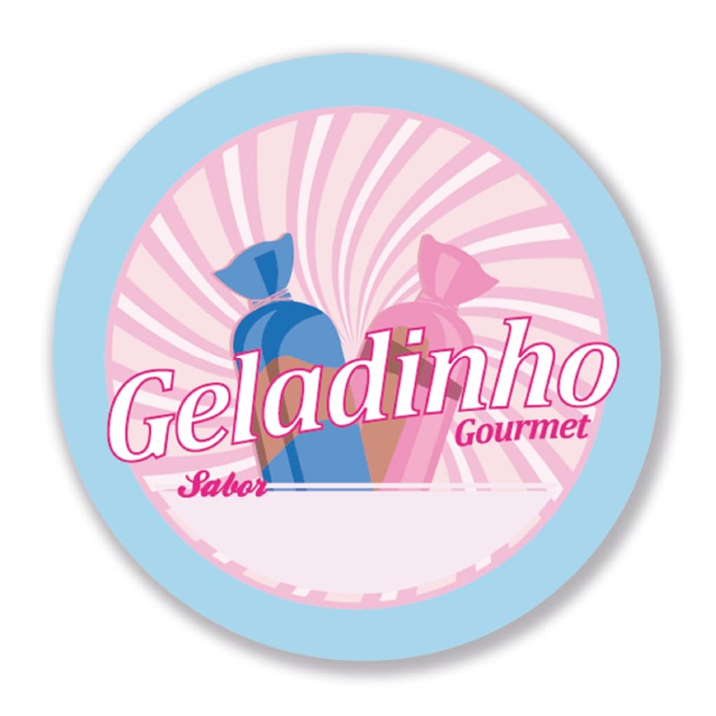 Etiquetas Adesivas Em Vinil Geladinho Gourmet P/ Festa Doce resistente à água