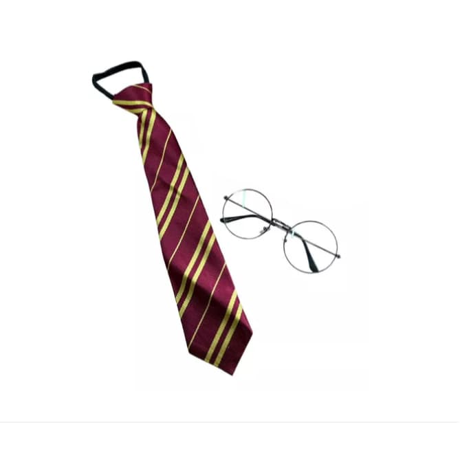 Gravata Harry Porter + Oculos  Cosplay Fantasia