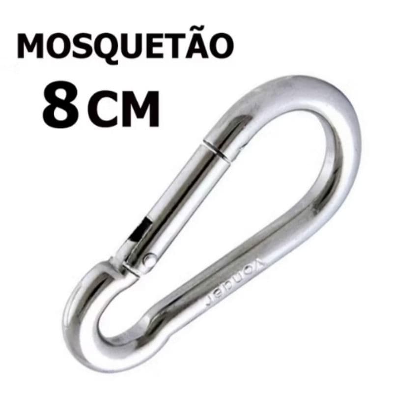 Mosquetão 8cm Academia Profissional Suporta 230kg