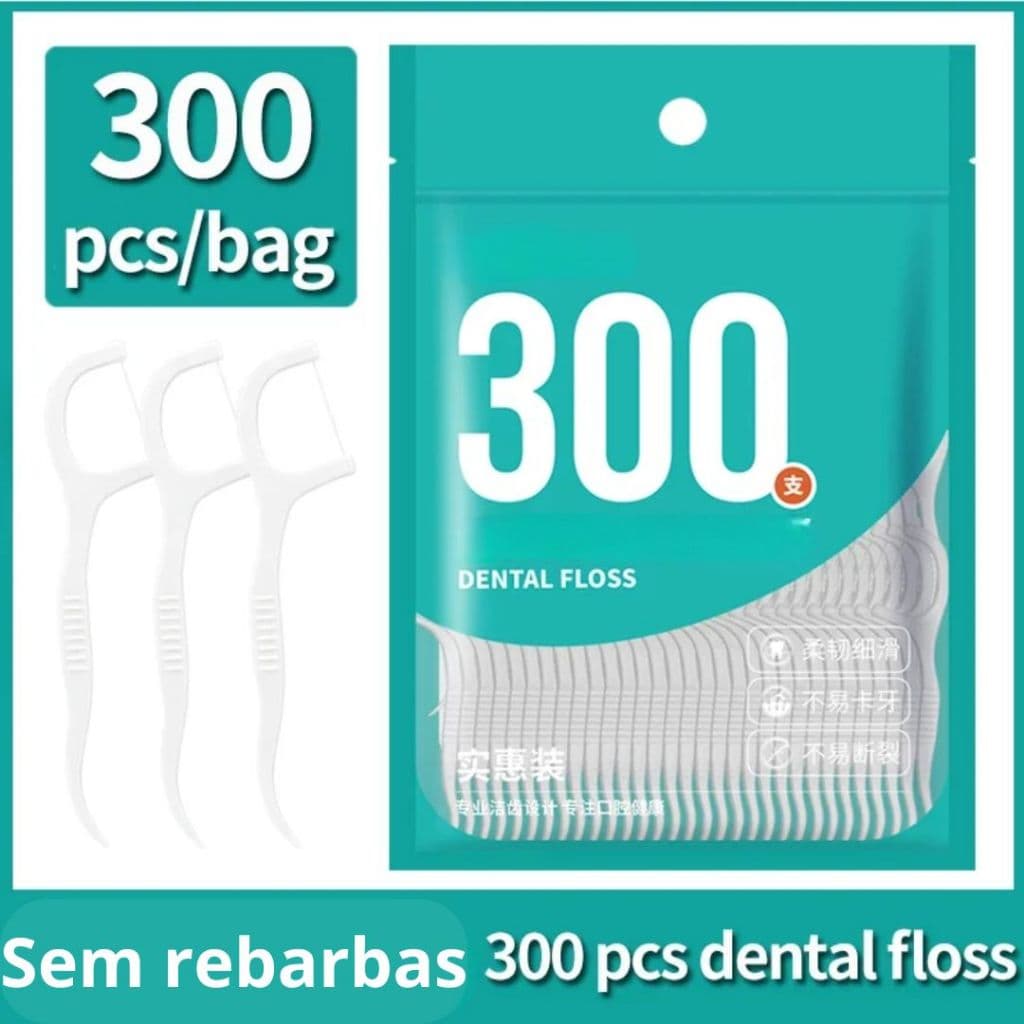 Fio dental com Haste 300 peças