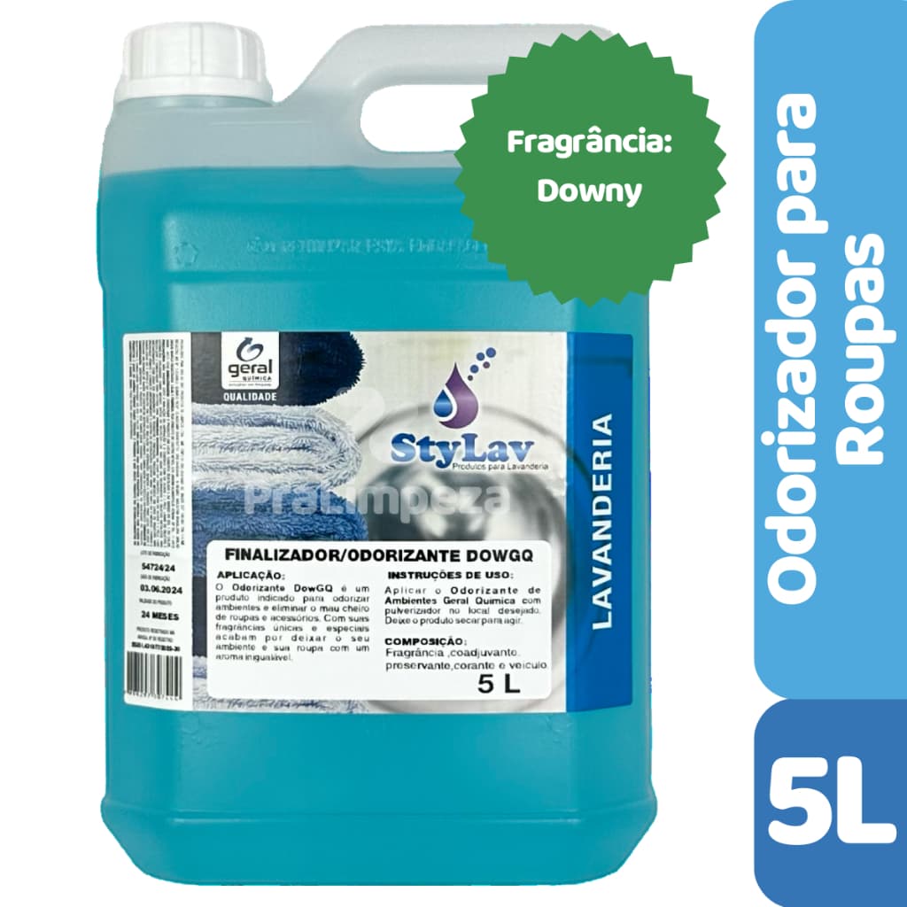 Finalizador Odorizante para Roupas dowGQ 5L | Spray Perfumador Alta Fixação | Aroma Suave e Duradouro