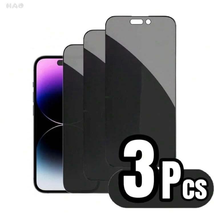 KIT 3 Películas Cerâmica Flexível 3D 9D Gel Hidrogel Para Iphone