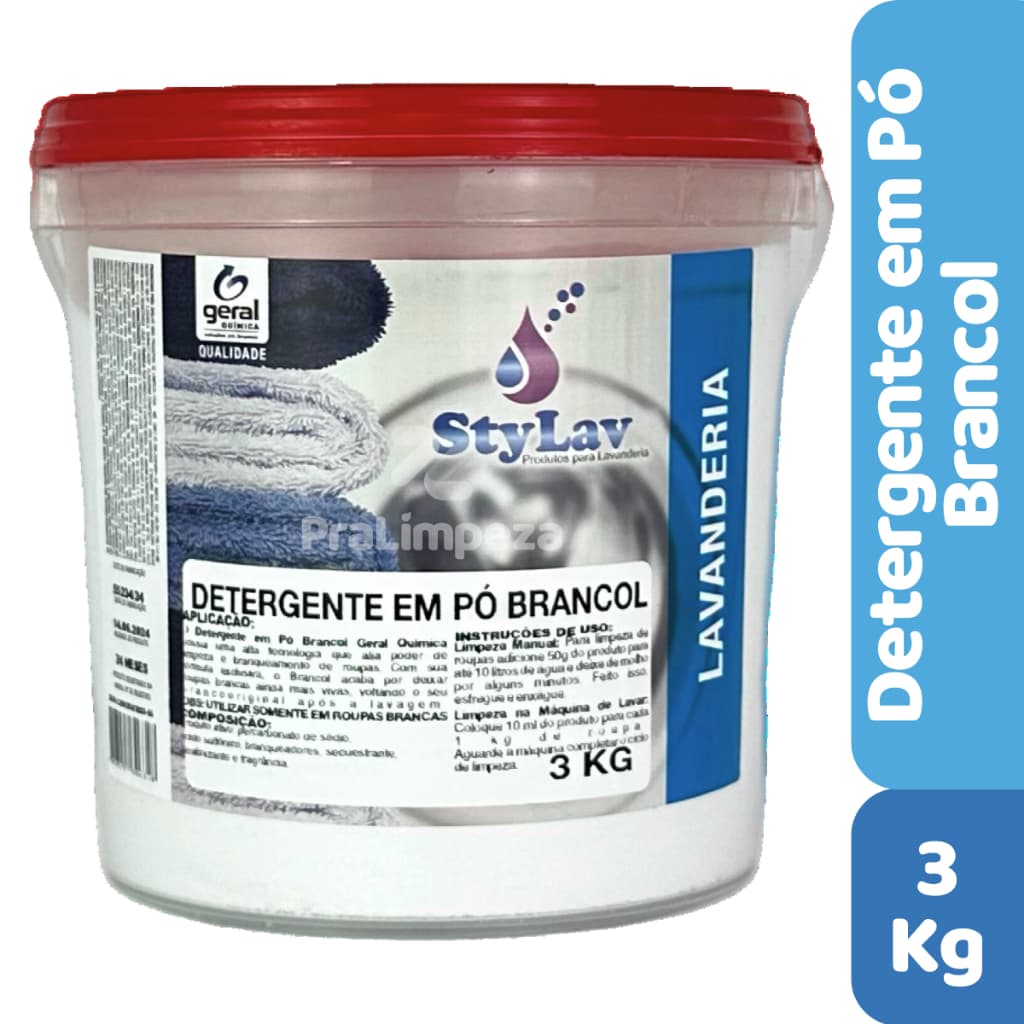Sabão em Pó Roupas Brancas Brancol | Com Percarbonato | Tira Manchas e Deixa Branco Impecável