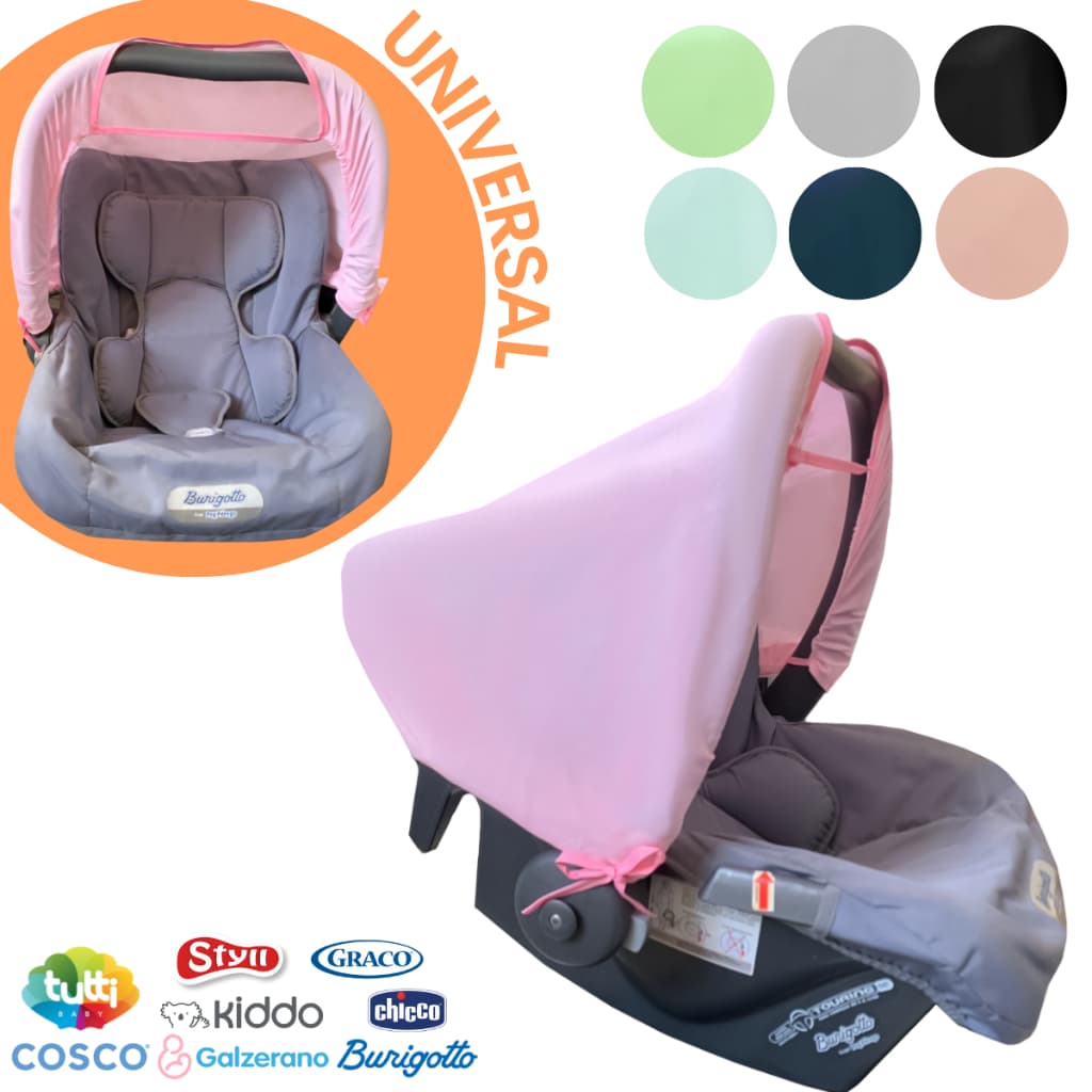 Capota protetora solar para Bebê Conforto Universal Várias Cores