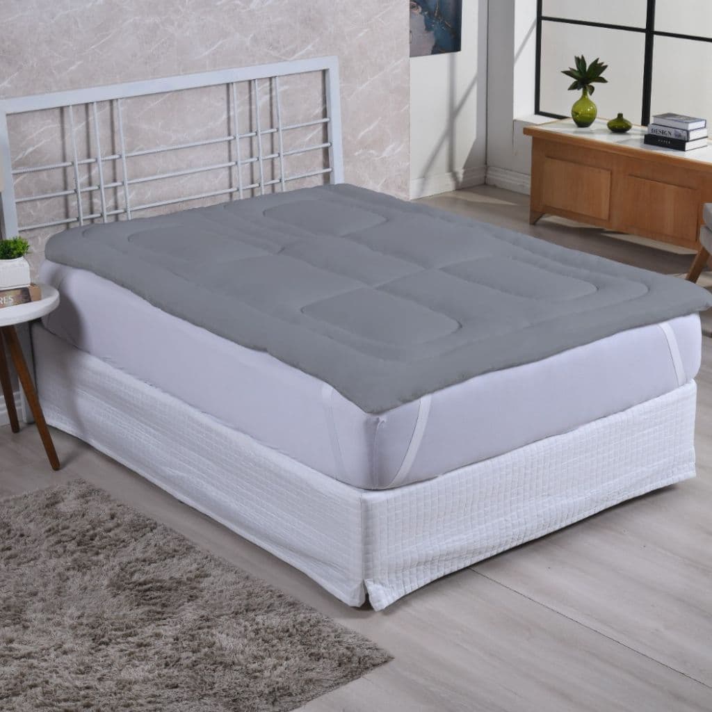 pillow top 200 fios queen macio e confortável ajuste fácil varias cores