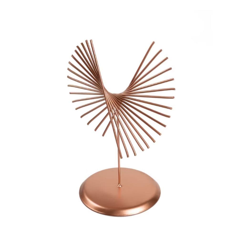 Escultura De Mesa Sala Enfeite De Ferro Dourado Decorativo Ouriço Decoração Casa