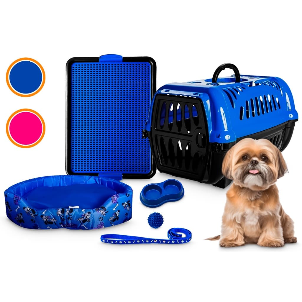 Kit Cachorro Caminha Caixa De Transporte Completo Milão Lavavel