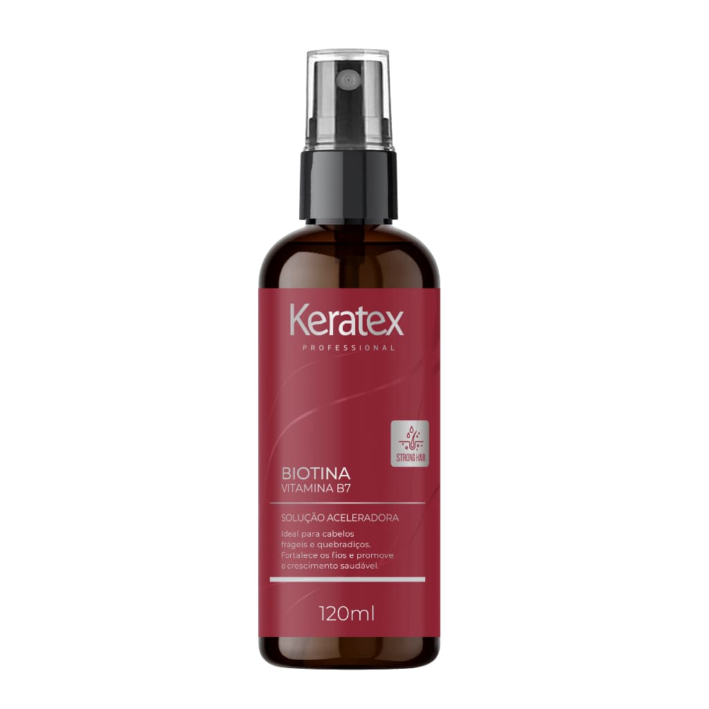 Biotina Solução Aceleradora Vitamina B7 Spray 120g - Keratex