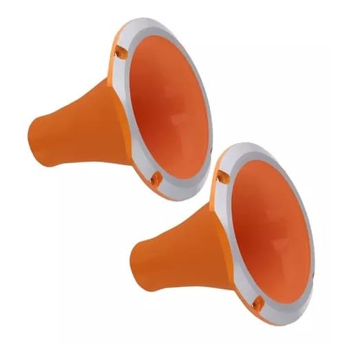 2 CORNETA ALUMÍNIO 11-25 CONE CURTO BOCA ROSCA LARANJA