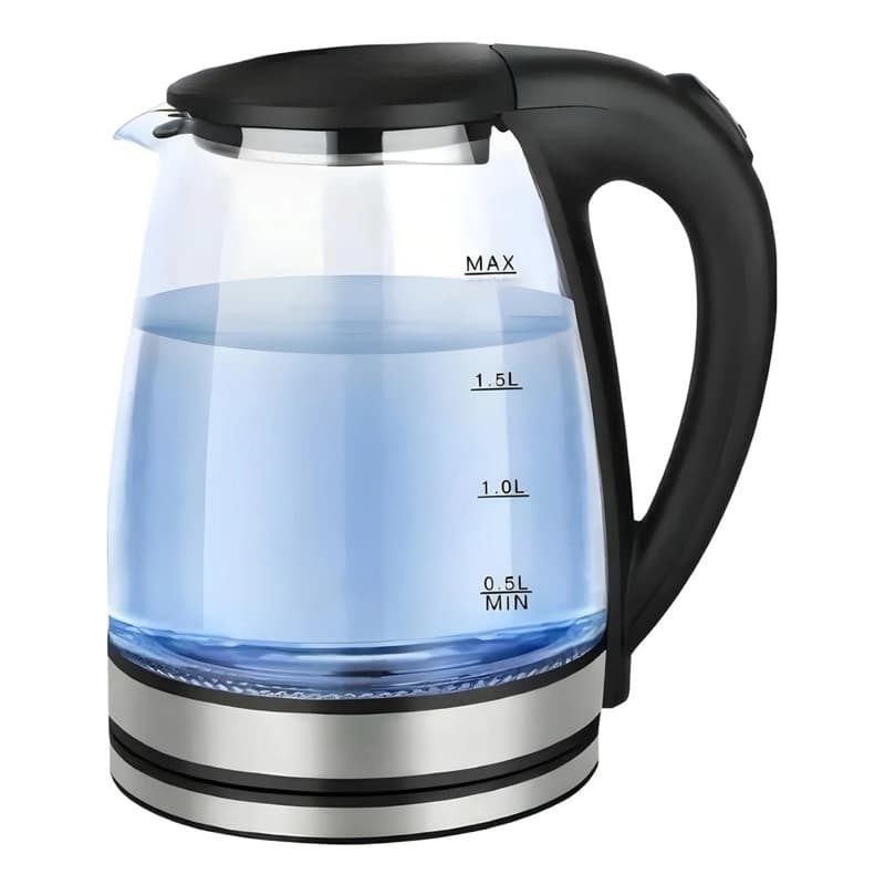 Chaleira Eletrica de Vidro 1,8L com Base Elétrica 220v!